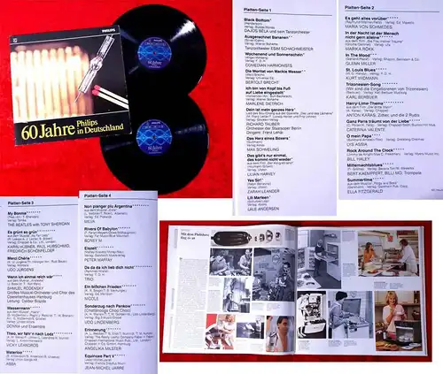 2LP 60 Jahre Philips in Deutschland w/Booklet (D) feat Beatles Udo Lindenberg...
