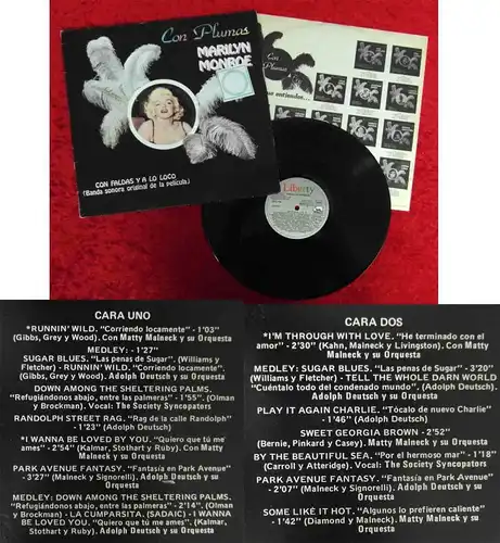 LP Marilyn Monroe: Con Plumas (Liberty 10C 054-083 227) Spanien 1982