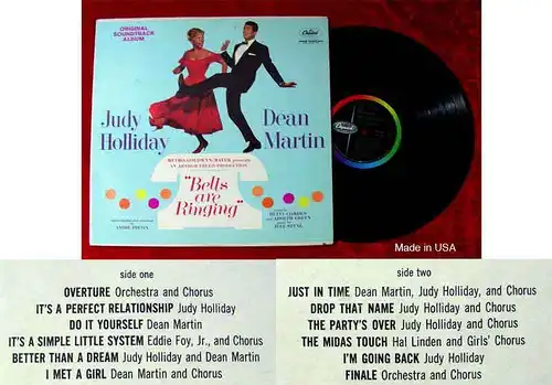 LP Bells are Ringing - Dean Martin & Judy Hollyday (Capitol W 1435) US 1961