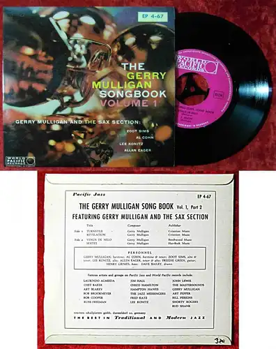 EP Gerry Mulligan Songbook Vol. 1 Part 2  (World Pacific EP 4-67) D