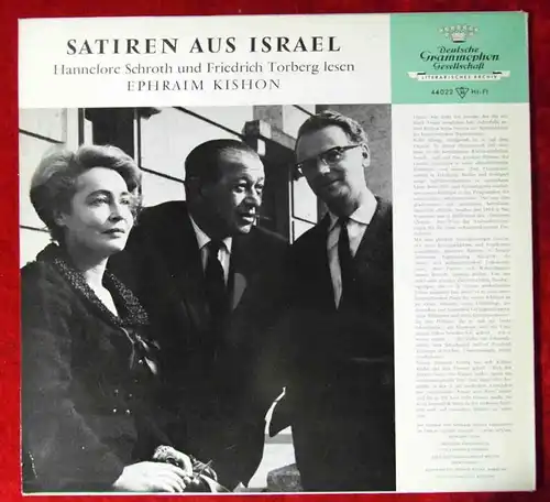 LP Satiren aus Israel gelesen von Hannelore Schroth & Friedrich Torberg