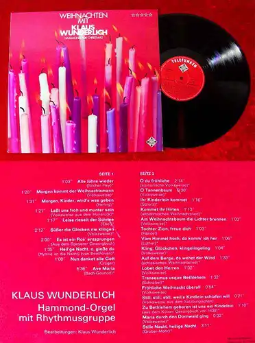 LP Klaus Wunderlich; Weihnachten mit Klaus Wunderlich (Telefunken SLE 14 618-P)