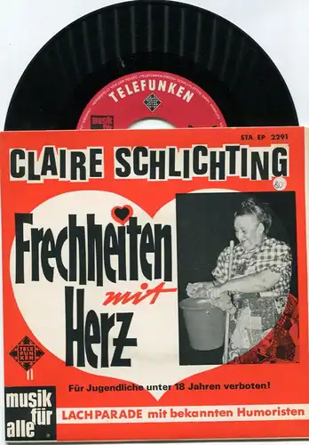 EP Claire Schlichting: Frechheiten mit Herz (Telefunken STA EP 2291) D