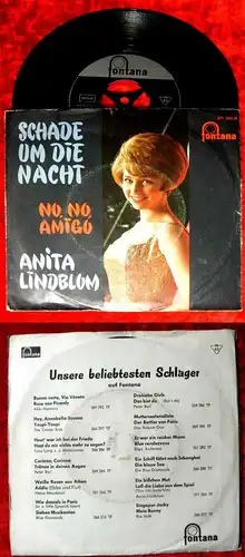 Single Anita Lindblom: Schade um die Nacht (Fontana 271 206 TF) D 1961