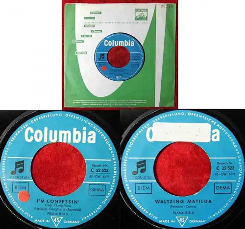 Single Frank Ifield: I´m Confessin´ (Columbia C 22 523) D Musterplatte
