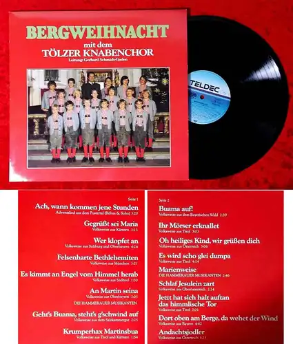 LP Tölzer Knabenchor: Bergweihnacht (Teldec 626239 AS) D 1985