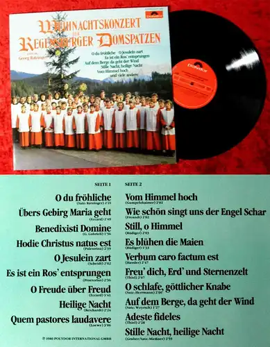 LP Weihnachtskonzert der Regensburger Domspatzen (Polydor 2311 029) D 1980