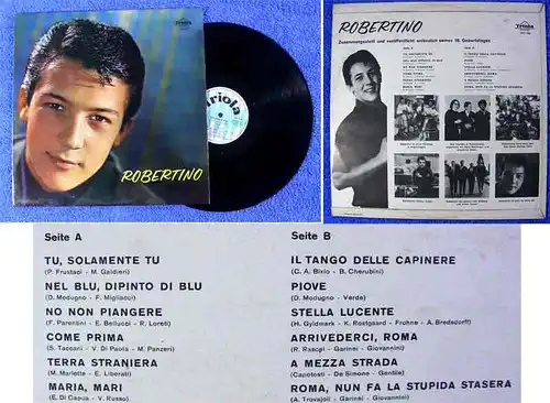 LP Robertino (Triola 208) CH zusammengestellt anläßlich seines 18. Geburtstages
