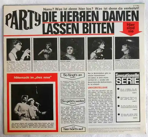 LP Die Herren Damen lassen bitten (Party P 11 001) D 1964 Promo