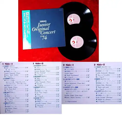 2LP Yamaha Junior Original Concert ´74 (Japan Pressung mit Banderole) YL-7403J