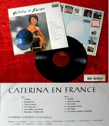 LP Caterina Valente: Caterina en France (Decca BLK 16 212-P) D