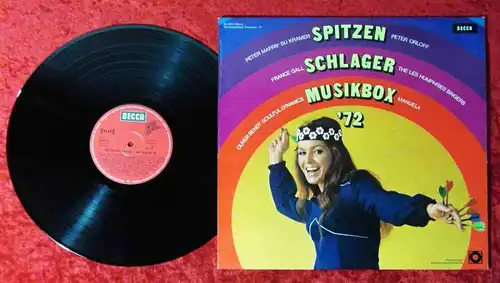 LP Spitzenschlager Musikbox 1972 (Decca Deutscher Schallplattenclub 28 300-2  )