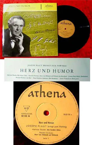 25cm LP Joseph Plaut: Herz und Humor- Meisterwerke