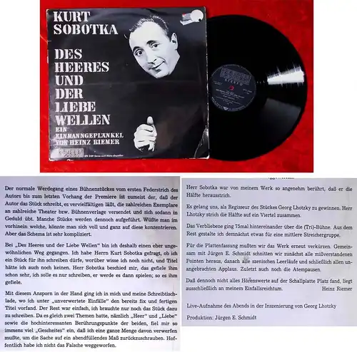 LP Kurt Sobotka: Des Heeres und der Liebe Wellen (Preiser SPR 3189) A