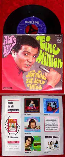 Single Alain Kary: Eine Million (Philips 384 521 PF) D 1968