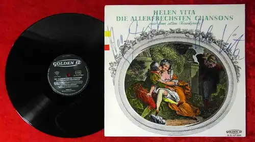 LP Helen Vita: Die allerfrechsten Chansons (Golden 12/2501) Signiert