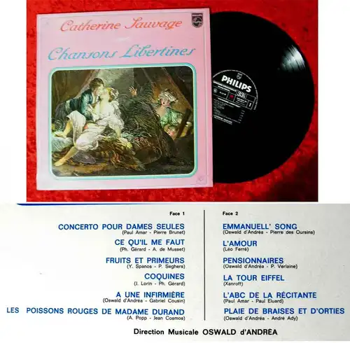 LP Catherine Sauvage: Chansons Libertines (Philips 849 464 BY) F