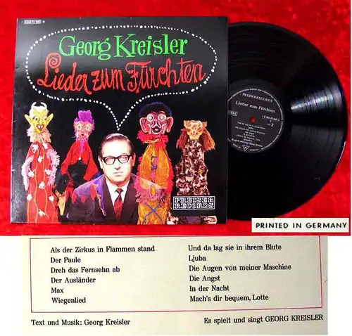 LP Georg Kreisler: Lieder zum Fürchten (Preiser 062-92 060) D