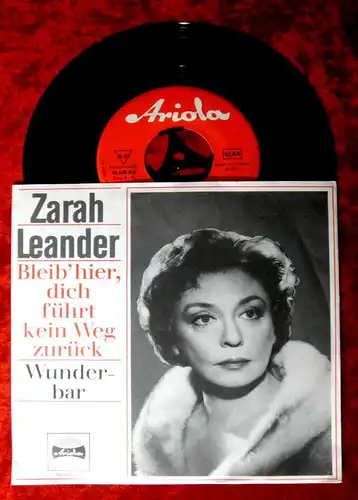 Single Zarah Leander: Bleib hier, dich führt kein Weg zurück (Ariola 18 640 AU)