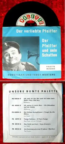 Single Bobbejaan & Teddy Mertens: Der verliebte Pfeiffer (Palette PB 40141 D) D
