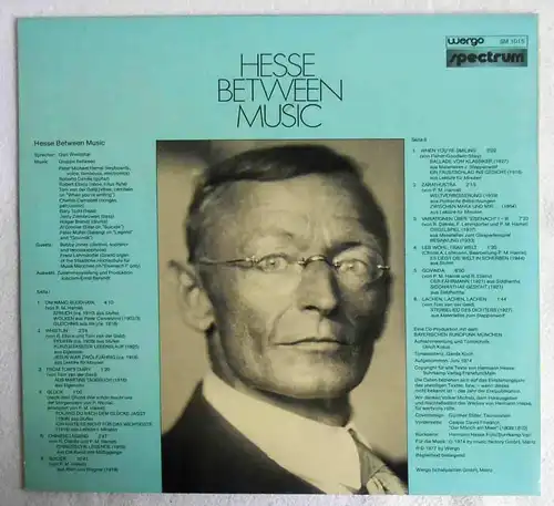 LP Hesse Between Music - mit Gert Westphal (Wergo SM 1015) D 1977