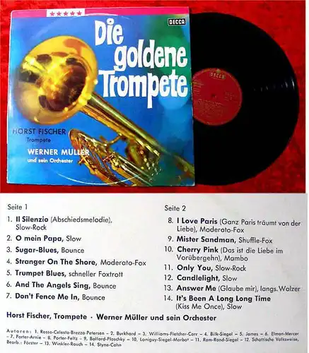 LP Horst Fischer & Werner Müller: Die goldene Trompete (Decca) D