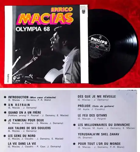 LP Enrico Macias: Olympia 68 (Philips 844 744 BY) F 1968