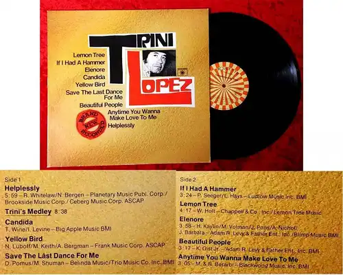 LP Trini Lopez: Transformed by Time (Roulette 26 143 XOT) D