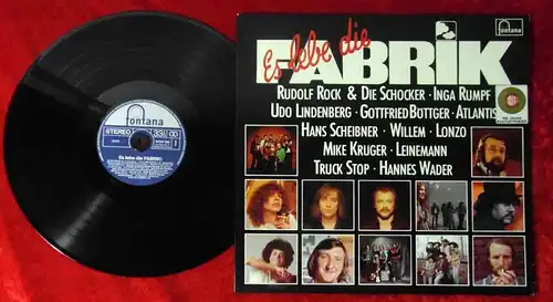LP Es lebe die Fabrik!  Udo Lindenberg & Co. (Fontana 9199 150) D 1977