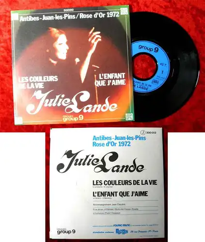 Single Julie Lande: Les Couleurs de la vie (Disques Group 9 200 012) F 1972