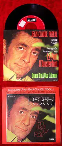 Single Jean Claude Pascal: Le Port D´Amsterdam (Decca D 29 083) D Musterplatte