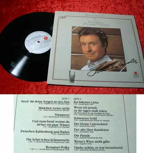 LP Peter Alexander: Ein Dankeschön all meinen Freunden