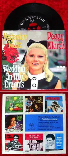 Single Peggy March: Yesterday Waltz / Wedding in my dreams (RCA 47-15 087) D