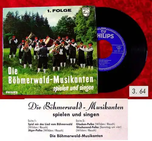 EP Böhmerwald-Musikanten spielen & singen 1. Folge 1964