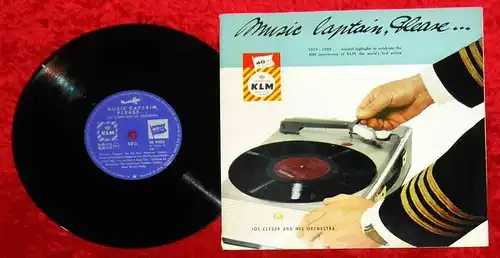 25cm LP Music Captain Please... 1919 - 1959 40th Anniversary of KLM Airlines