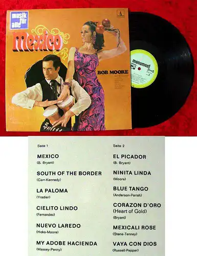 LP Bob Moore: Mexico (Musik für Alle Monument NM 240) D