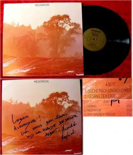 LP Siegfred Schwab Meditation Signiert mit Widmung