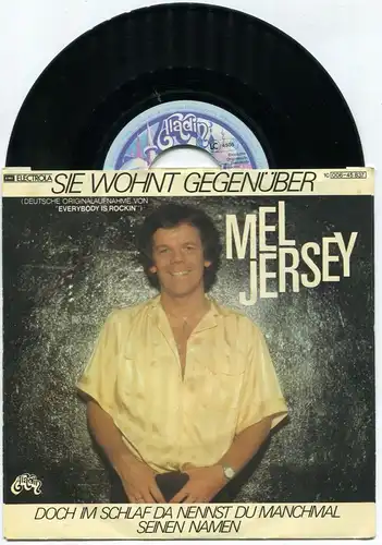 Single Mel Jersey: Sie wohnt gegenüber (Aladin 1C 006-45 837) D 1979