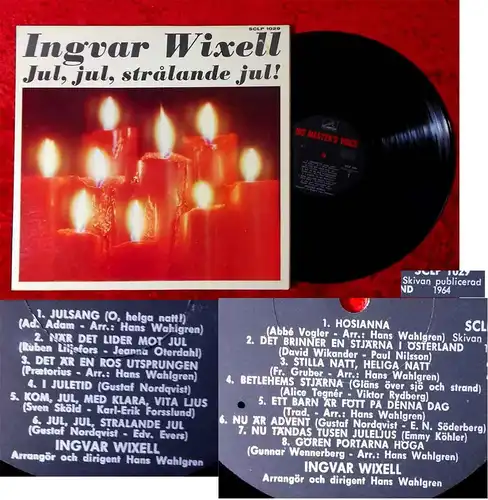 LP Ingvar Wixell: Jul, Jul, Stralande Jul (HMV SCLP 1029) Schweden 1964