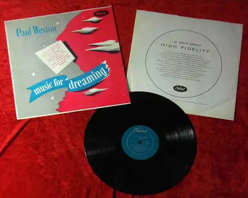 LP Paul Weston: Music For Dreaming (Capitol T 222) US