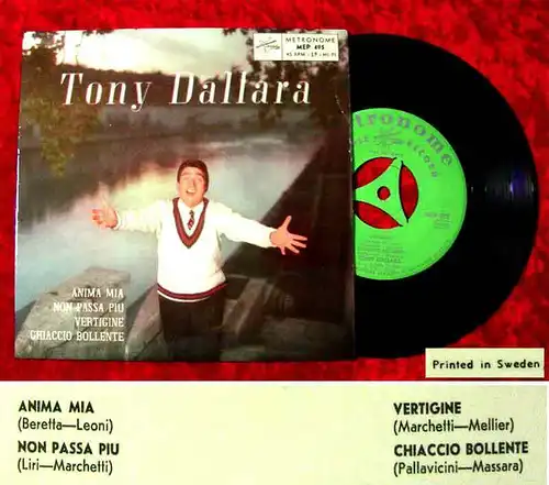 EP Tony Dallara: Anima Mia + 3 (Metronome MEP 495) SE