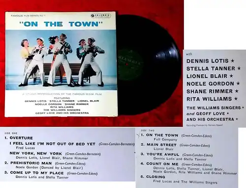 LP On The Town (Columbia 33SX 177) UK 1959