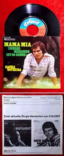 Single Sacha Votruba: Mama Mia (Colorit 1C 006-41 052) D 1974