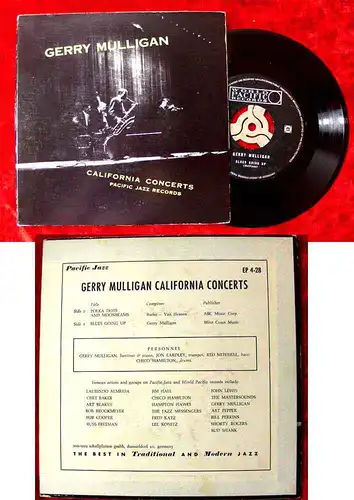 EP Gerry Mulligan: California Concerts (Pacific Jazz EP 4-28)