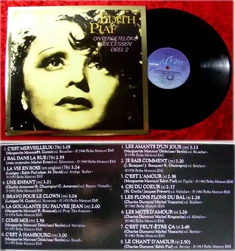 LP Edith Piaf Unvergessliche Erfolge Vol 2 (Holland)