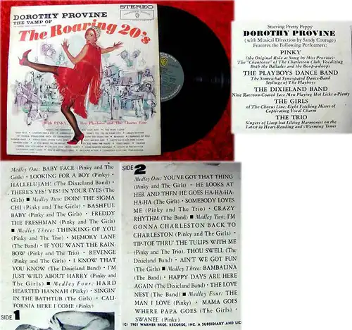LP Dorothy Provine: The Vamp of The Roaring 20's (1961)