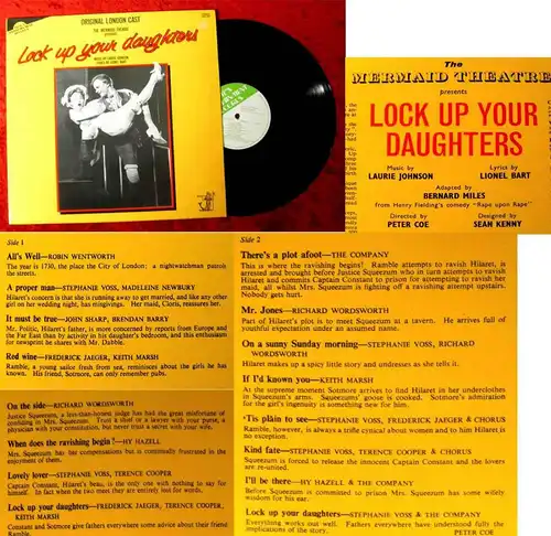 LP Lock Up Your Daughters (Music by Laurie Johnson) London Cast UK 1983