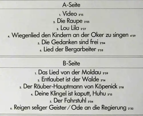 LP Liederjan: Unsere Klingel ist kaputt (Pläne 88330) Signiert D 1983