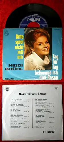 Single Heidi Brühl: Bitte spiel nicht mit mir (Philips 345 394 PF) D