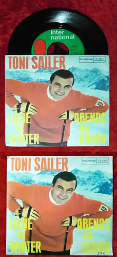 Single Toni Sailer: Liebe im Winter / Abends am Kamin (International IN 3064) D